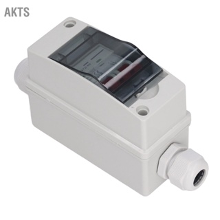 AKTS PV Solar Disconnect Switch สวิตช์แยกวงจรไฟฟ้าโซลาร์เซลล์ขนาดเล็ก RV Breaker Box DC500V IP65 กันน้ำ