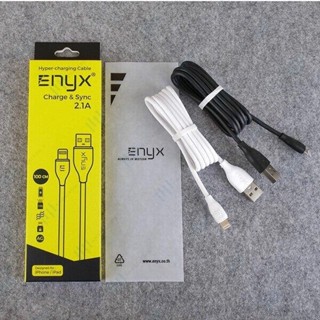 ส่งด่วนใน12ชม สต็อกในไทย สายชาร์จ ENYX Hyper Charging 2.1A ไ อ โ ฟ น ยาว 1 เมตร รับประกัน 1 ปี เคลมฟรีไม่มีค่าใช้จ่าย