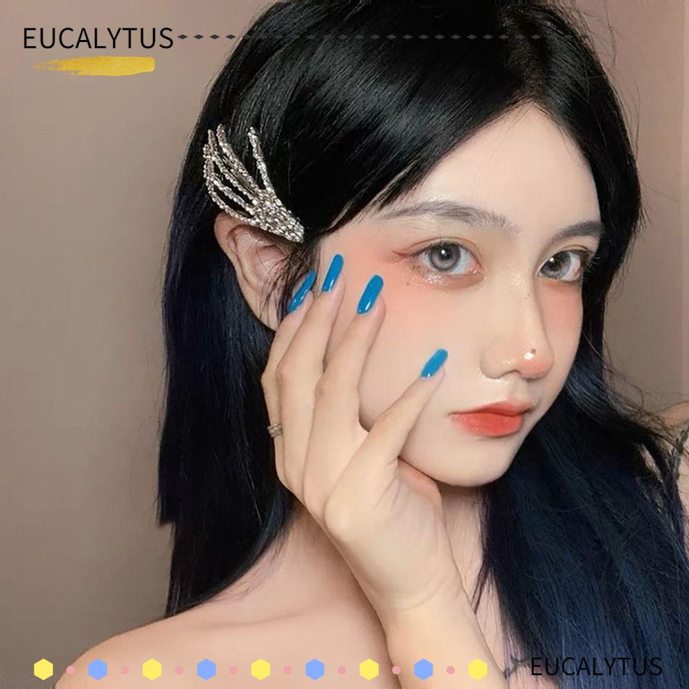 eutus-กิ๊บติดผม-รูปหัวกะโหลก-ประดับเพชร-สไตล์โกธิค-ฮาโลวีน-สําหรับผู้หญิง