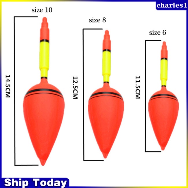 charles-ทุ่นลอยน้ํา-พลาสติก-6-8-10-สําหรับตกปลาทะเล-3-ชิ้น-ชุด