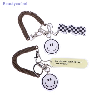 [Beautyoufeel] พวงกุญแจ จี้รูปหมียิ้มน่ารัก สร้างสรรค์ แฟชั่น สําหรับกระเป๋าเป้สะพายหลัง