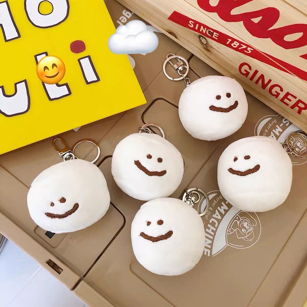 พวงกุญแจ-จี้ตุ๊กตา-marshmallow-coffee-smiling-face-ขนาด-10-ซม-ของเล่นสําหรับเด็ก