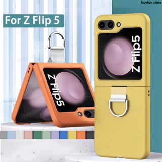 Finger Ring Folding Case for Samsung Galaxy Z Flip 5 5G Flip5 Zflip5 Fall Protection Phone shell