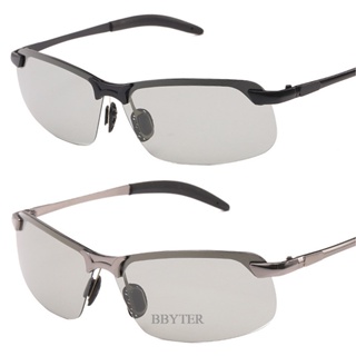 Bbyter แว่นตากันแดด เลนส์โพลาไรซ์ UV400 เปลี่ยนสีได้ สําหรับขับรถกลางวัน และกลางคืน