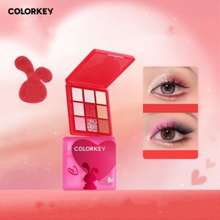 [จํากัดปีกระต่าย] Colorkey Wish Rabbit พาเลตต์อายแชโดว์แต่งหน้า เนื้อแมตต์ เก้าสี