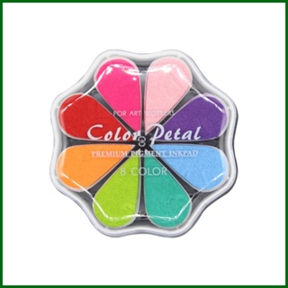 แผ่นยางปั๊มหมึก แฮนด์เมด 8 สี 8 สี ล้างทําความสะอาดได้ DIY สําหรับเด็ก