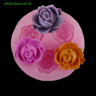 Aaairspecial แม่พิมพ์ซิลิโคน รูปดอกกุหลาบ 3d สําหรับทําช็อคโกแลต ช็อคโกแลต น้ําตาล เบเกอรี่