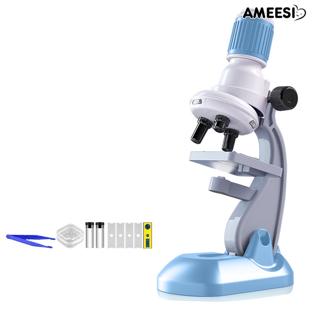 ameesi-กล้องจุลทรรศน์วิทยาศาสตร์-ความคมชัดสูง-ซูมได้สามเท่า-ปรับมุมได้-สํารวจ-ความสามารถในการสํารวจ-โรงเรียน-กล้องจุลทรรศน์พิเศษ-ของเล่นเด็ก-1-ชุด