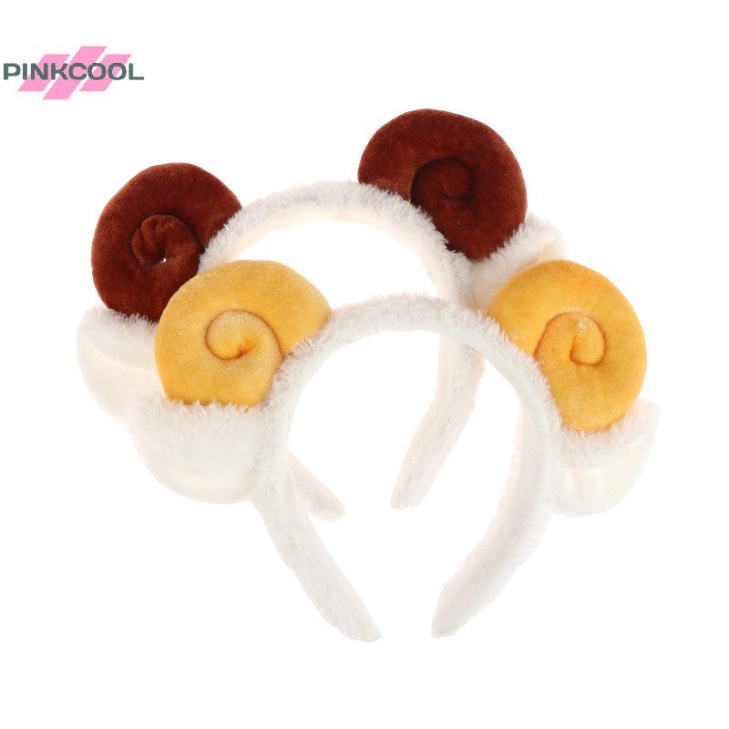 pinkcool-ที่คาดผม-ตุ๊กตาแกะน่ารัก-ผ้ากํามะหยี่ขนนิ่ม-สําหรับเด็กผู้หญิง-แต่งหน้า-ล้างหน้า-เครื่องประดับผม-ขายดี