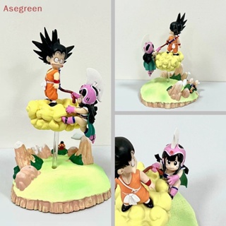 [Asegreen] ฟิกเกอร์ PVC รูปปั้น Dragon Ball Son Goku Chichi Somersault Cloud Chibi น่ารัก ขนาด 9 ซม. ของเล่นสําหรับเด็ก