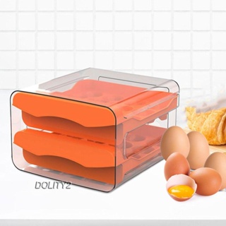 [Dolity2] กล่องใส่ไข่ 2 ชั้น สําหรับตู้เย็น