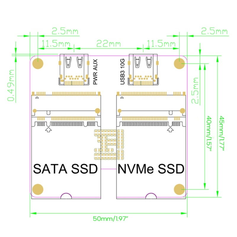 char-nvme-ssd-อะแดปเตอร์-jms581-ตัวควบคุมโซลิดไดรฟ์-การ์ดขยาย-type-c