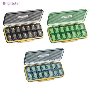 Brightstar กล่องเก็บยาวิตามิน 14 ช่อง 7 วัน แบบพกพา ถอดออกได้