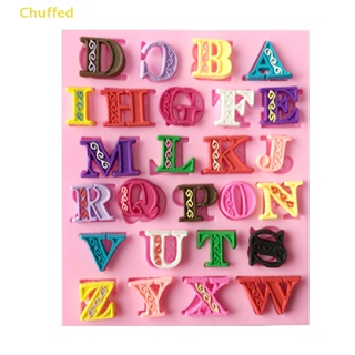 Chuffed&gt; แม่พิมพ์ซิลิโคน รูปตัวอักษรภาษาอังกฤษ 3D สําหรับทําเค้กช็อคโกแลต น้ําตาลปั้น