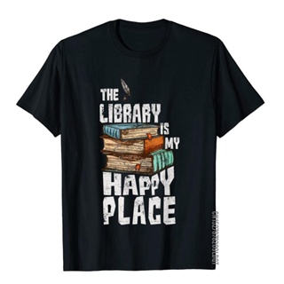 [S-5XL]เสื้อยืดผ้าฝ้าย พิมพ์ลาย Librarian น่ารัก สไตล์วินเทจ เหมาะกับของขวัญคนรักหนังสือ สําหรับผู้ชาย