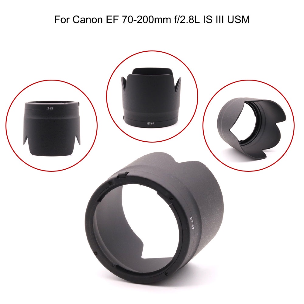 ใหม่-ฮู้ดเลนส์กล้อง-สําหรับ-canon-et-87-ef-70-200-มม-f2-8-l-is-ii-usm-1-ชิ้น