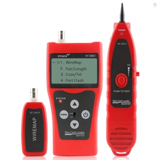 [Allnew] Noyafa เครื่องทดสอบสายเคเบิลเครือข่าย LCD อเนกประสงค์ ความแม่นยําสูง RJ11 RJ45 พร้อมอะแดปเตอร์รีโมต 1 ชิ้น