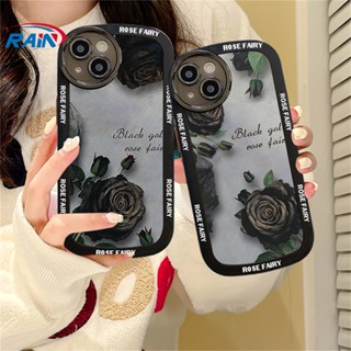 เคสโทรศัพท์มือถือ ซิลิโคนนุ่ม ลายดอกกุหลาบแฟรี่ สีรุ้ง สําหรับ Samsung A13 A02S A03 A03S A30S A11 A12 A51 A30 A50 A52 A20S A10S M11 M12 J7 Pro J7 Prime J4 Plus