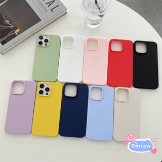 สําหรับ iPhone 14 Pro Max 14 Plus 13 Pro Max เคสโทรศัพท์ สีแคนดี้ ซิลิโคนนิ่ม TPU ฝาหลัง ป้องกัน บางเฉียบ เคสเคลือบด้าน เคสนิ่ม