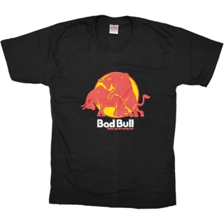 【hot sale】⭐ BADBULL ⭐ เสื้อยืด คอกลม แขนสั้น แฟชั่น unisex BADBULL REDBULL กระทิงแดง ตลก ล้อเลียน
