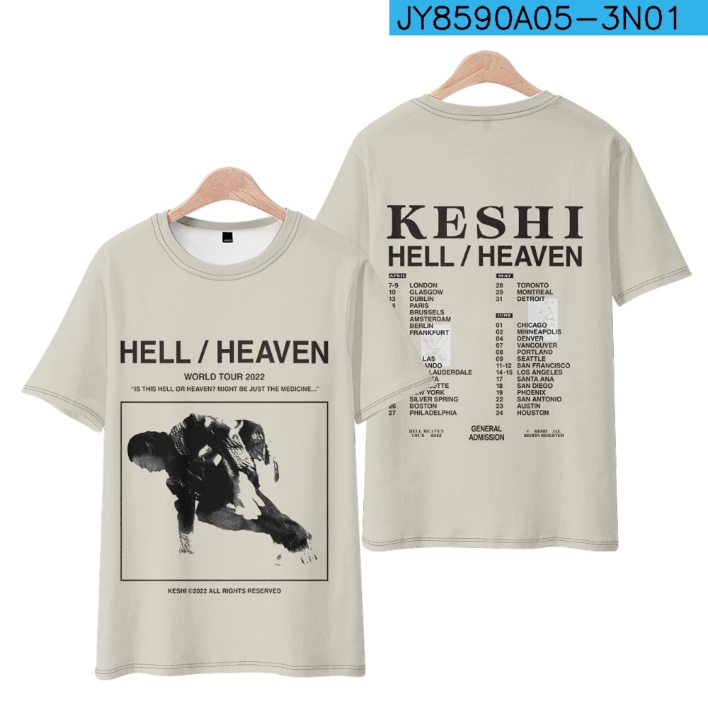 hot-เสื้อยืด-keshi-the-hell-heaven-tour-merch-2022-crewneck-short-sleeve-tee-women-mens-tshirt