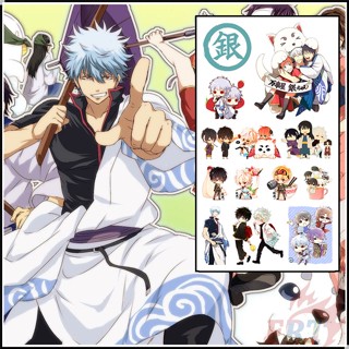 ❣️สติกเกอร์รอยสักชั่วคราว ลายการ์ตูนอนิเมะ GINTAMA Series 02 ขนาดเล็ก มี 1 แผ่น❣️ รอยสัก กันน้ํา เซ็กซี่ สําหรับแขน ไหปลาร้า ร่างกาย มือ เท้า