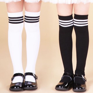 Kids Boys Girls JK Short/Long Show Socks Cotton Silk Navy Style Korean Style Trendy Knee Socks