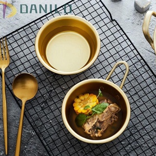 Danilo ถ้วยเส้นข้าวไวน์ชามก๋วยเตี๋ยวแบบดั้งเดิมพร้อมด้ามจับอลูมิเนียมสไตล์เกาหลี