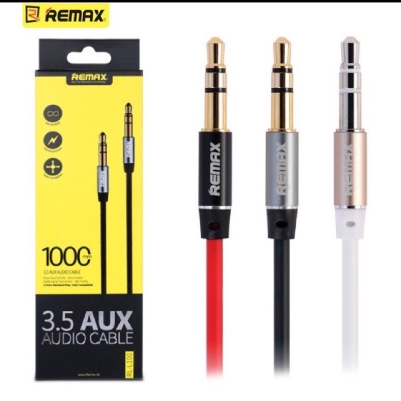 remax-aux-audio-3-5-สายยาว-1m-2m-ของแท้100