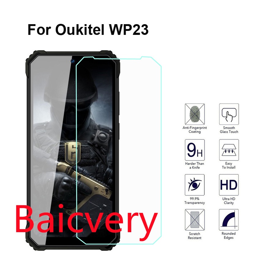 oukitel-wp23-ฟิล์มกระจกนิรภัย-คุณภาพสูง-ป้องกันหน้าจอ-ป้องกันการระเบิด