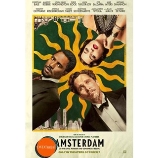 หนังแผ่น DVD Amsterdam (2022) (เสียง ไทย /อังกฤษ | ซับ ไทย/อังกฤษ) หนังใหม่ ดีวีดี