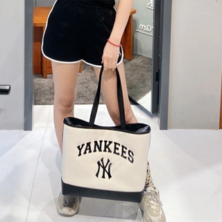 กระเป๋าสะพายไหล่ ปักลายตัวอักษร MLB Yankees NY เข้ากับทุกการแต่งกาย สไตล์เกาหลี สําหรับผู้ชาย และผู้หญิง