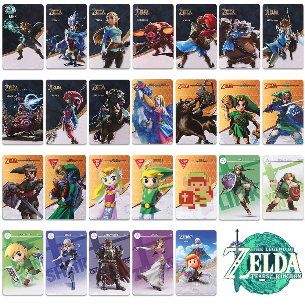 26/38PCS Zelda Tears of the Kingdom Amiibo NFC Tag Cards For Switch ...