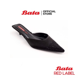 Bata บาจา Reb Label รองเท้าแบบสวมเปิดส้น แบบสวม ใส่ง่าย ดีไซน์หรู สูง 1 นิ้ว สำหรับผู้หญิง รุ่น ZOELIE สีดำ 6606334 สีม่วง 6606334