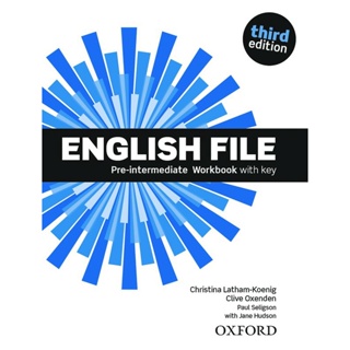 Bundanjai (หนังสือเรียนภาษาอังกฤษ Oxford) New English File 3rd ED Pre-Intermediate : Workbook with Key (P)
