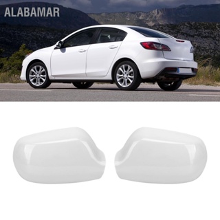 ALABAMAR ฝาครอบกระจกมองข้างรถยนต์ ABS ความแข็งแรงสูงสวมแทนสำหรับ Mazda 3 2008-2013