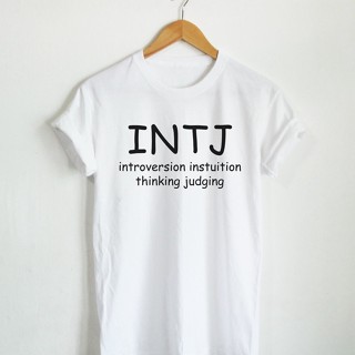 MBTI INTJ เสื้อยืดลาย แบบทดสอบบุคลิกภาพ เสื้อยืดสกรีน วัยรุ่น