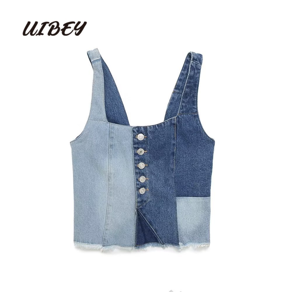 uibey-ขายส่ง-เสื้อคาวบอย-กระดุมแถวเดียว-คอสี่เหลี่ยม-สีตัดกัน-3333