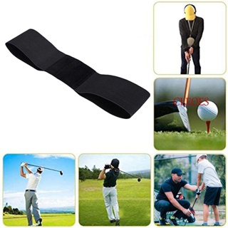 CLEOES Elastic Golf Swing Training Aid 35*8cm Golf Swing Trainer Golf Correction Belt 1 PCS Arm Band Belt Guide High Quality Gesture Alignment Auxiliary Tool Practice Correction Belt/Multicolor