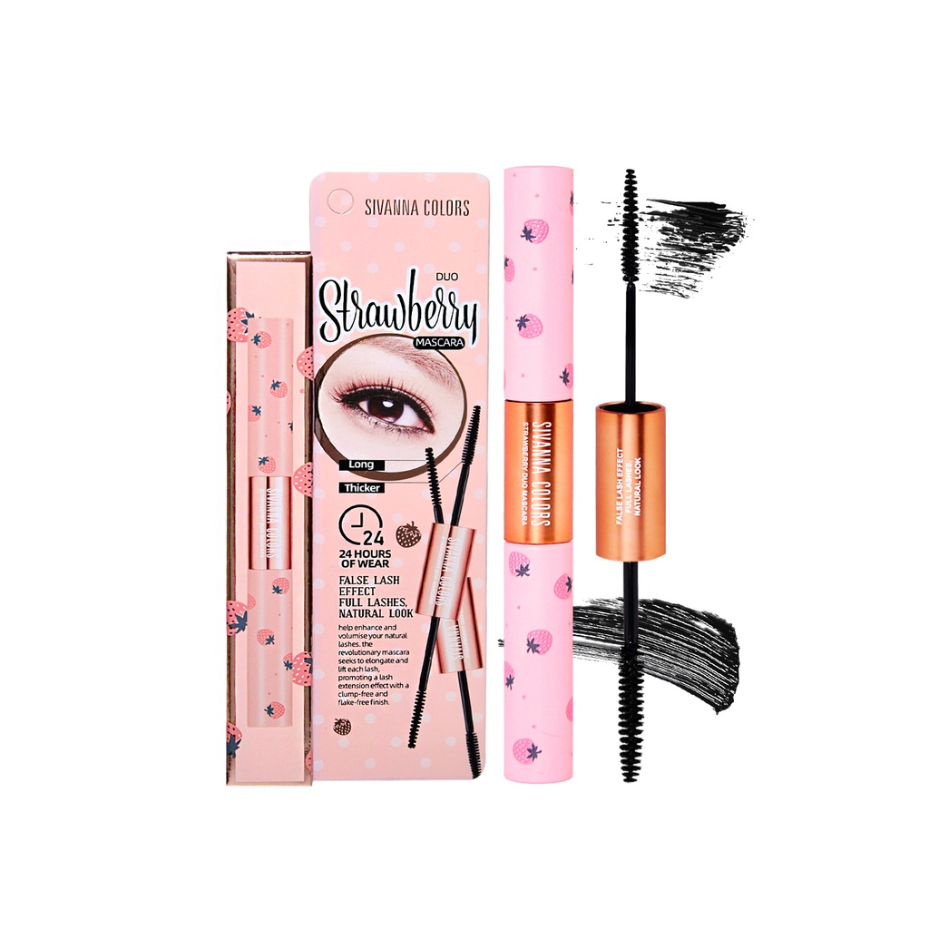 sivanna-strawberry-duo-mascara-hf9035-ซิวานน่า-สตรอเบอร์รี่-ดูโอ-มาสคาร่า-x-1-ชิ้น-alyst