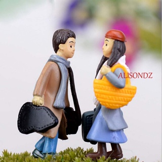 ALISONDZ 1 pair Miniatures Cute Figurines Ornaments Gift DIY Couple PVC Home Girl Small Statue