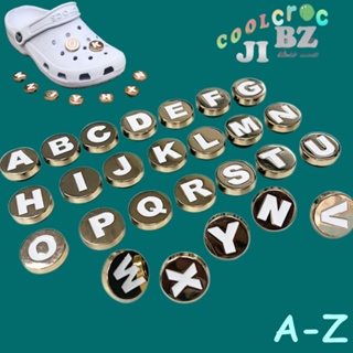 เครื่องประดับ จี้ตัวอักษร A-Z Crocs Jibbitz Jibbitz เหมาะกับของขวัญ สําหรับตกแต่งรองเท้า Crocs สําหรับเด็กผู้ชาย และเด็กผู้หญิง