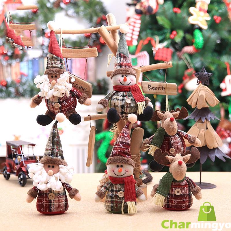 merry-christmas-products-จี้ตุ๊กตากวาง-สโนว์แมน-ซานตาคลอส-สําหรับแขวนตกแต่งบ้าน-ต้นคริสต์มาส