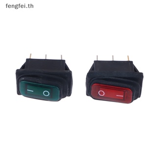 Fengfei สวิตช์ไฟ LED 3 Pin 12V 220V 20A ทรงสี่เหลี่ยมผืนผ้า
