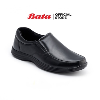 Bata บาจา รองเท้าหนังแบบสวม รองเท้าหนังแบบทางการ สำหรับผู้ชาย รุ่น BILLY สีดำ รหัส  8546328