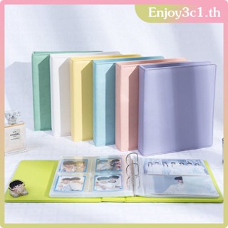 Ins Macaron สีขนาดใหญ่ B5 3 หลุม PU หนัง Binder ปก K-POP Photocard Loose Leaf ผู้ถืออัลบั้มรูป LIFE09