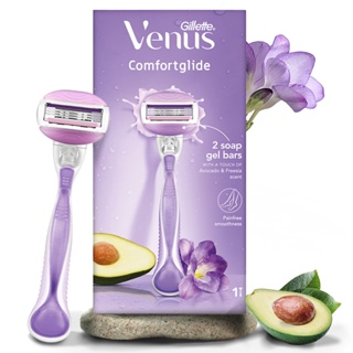 Gillette Venus Comfortglide Hair Removal Razor for Women | 1 Pc | With Avocado Oils &amp; Body Butter, Freesia Scent