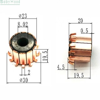 【Big Discounts】23 x 8.02 x 19.5(20) mm 12P Teeth Copper Hook Type Electrical Motor Commutator#BBHOOD