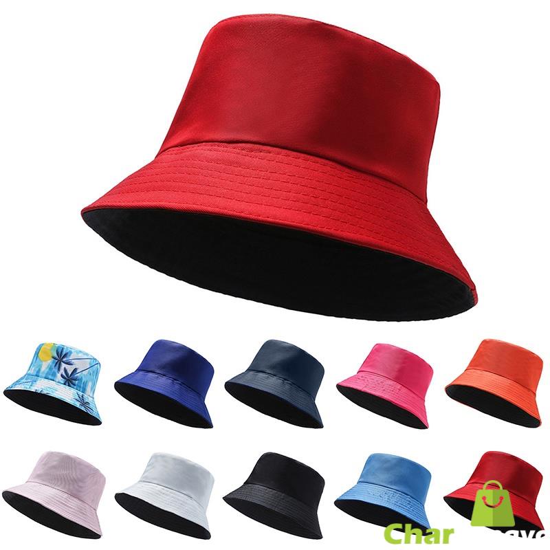 หมวกชาวประมงหลากสีหมวกชาวประมงพื้นฐานใส่ได้ทั้งอ้วนแล