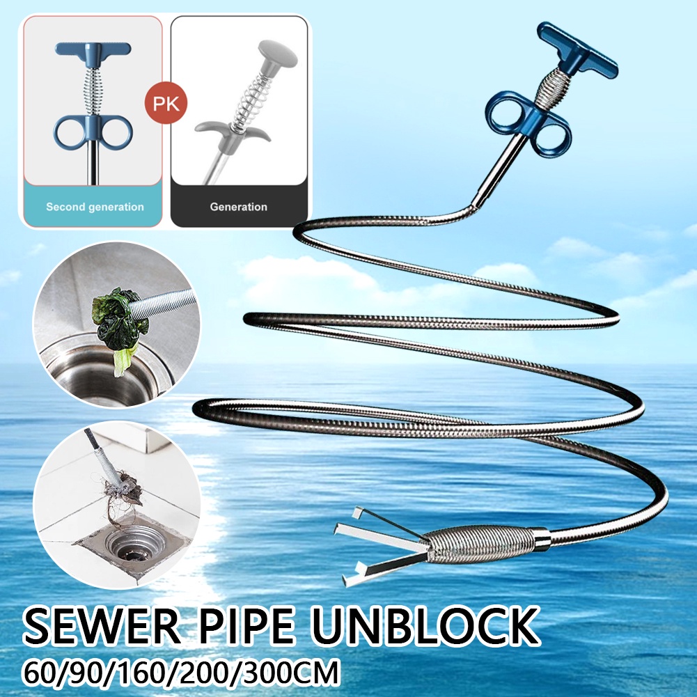 sink-cleaning-hook-sewer-hand-kitchen-sink-cleaning-hook-sewer-dredging-device-spring-pipe-hair-dredging-tool-ซินเธีย-cynthia